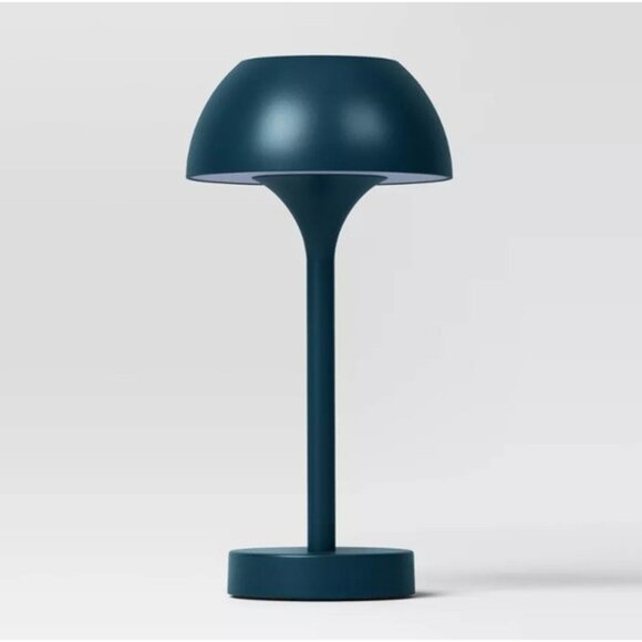 Threshold™ Solar and Rechargeable USB LED Outdoor Table Lamp, Teal - Picture 1 of 13